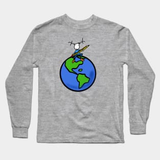 World drawing Long Sleeve T-Shirt